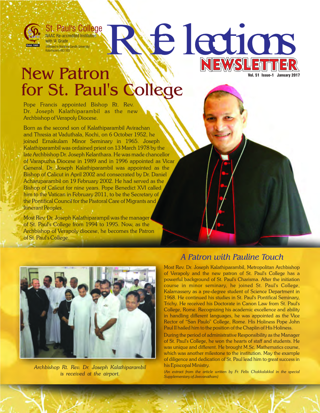 New Patron for St. Paul's College