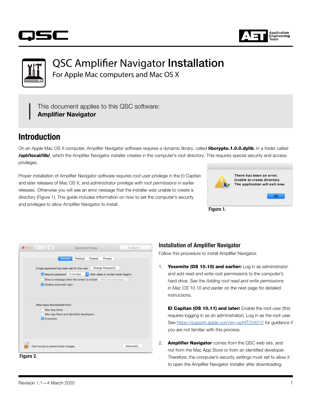 QSC Amplifier Navigator Installation