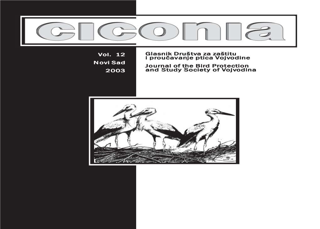 Ciconia Vol. 12