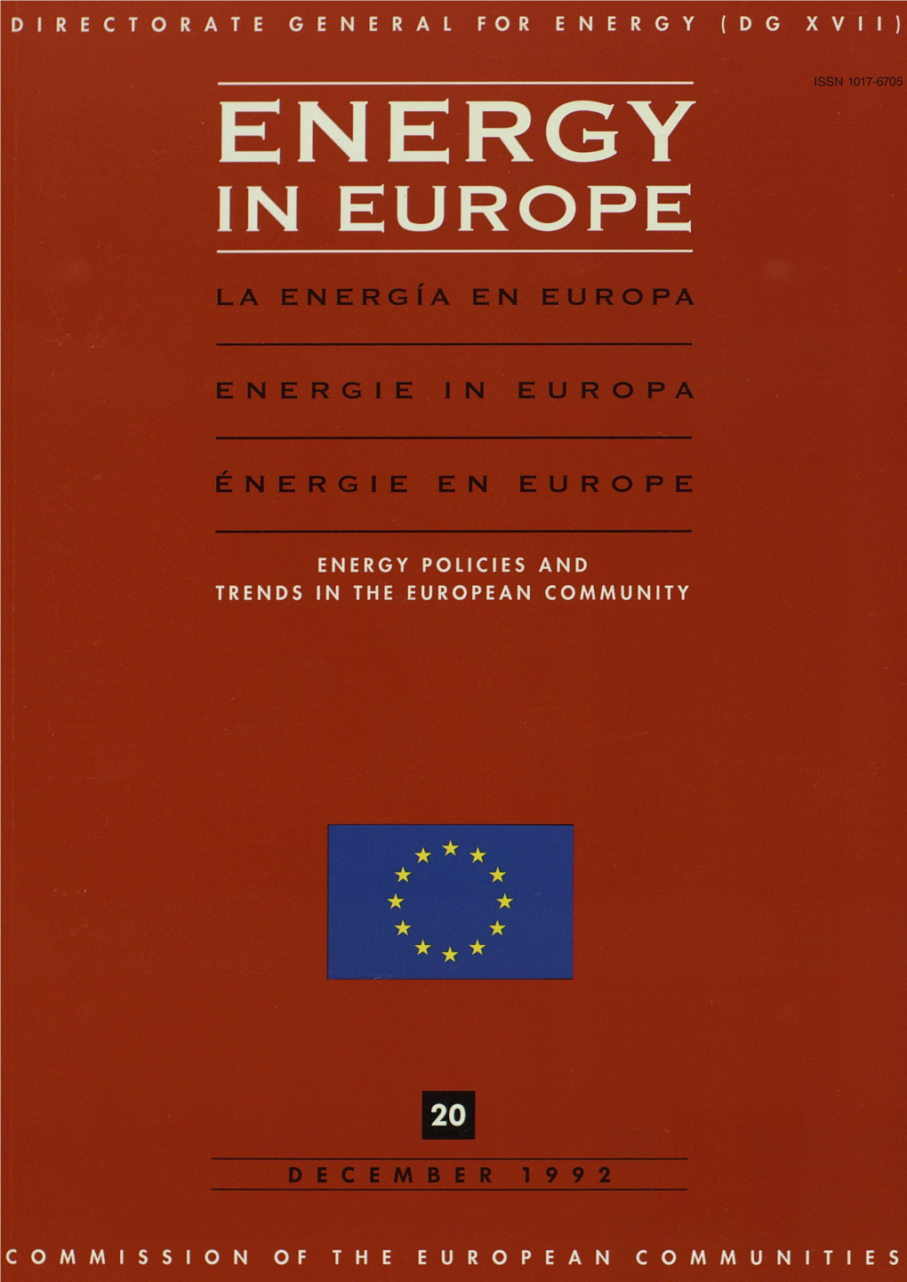 Energy in Europe 20/1992