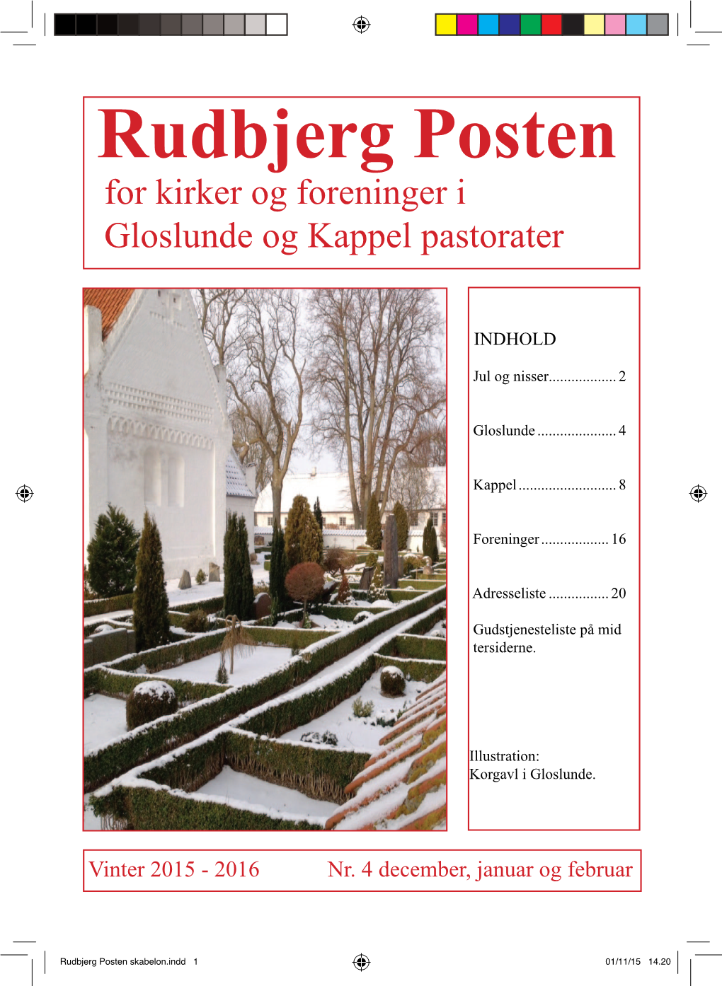 Rudbjerg Posten for Kirker Og Foreninger I Gloslunde Og Kappel Pastorater