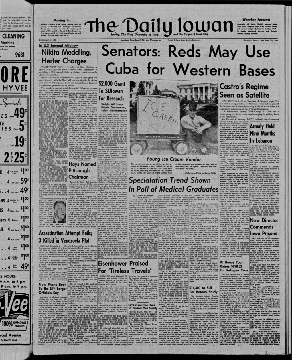 Daily Iowan (Iowa City, Iowa), 1960-06-25