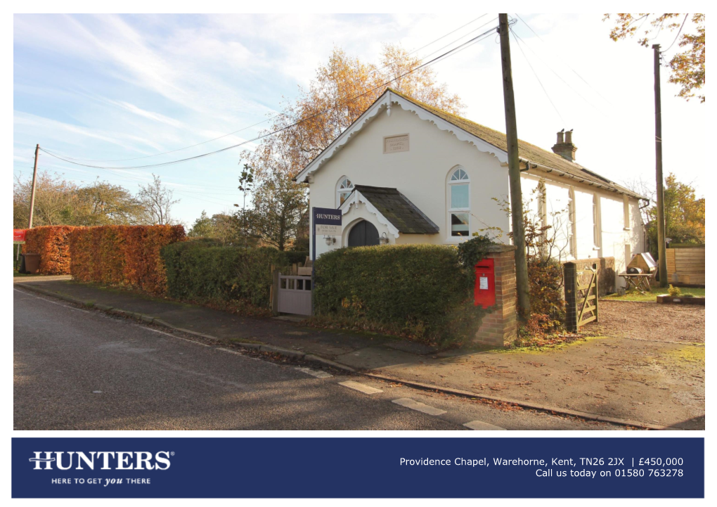 Providence Chapel, Warehorne, Kent, TN26 2JX | £450,000 Call Us Today on 01580 763278