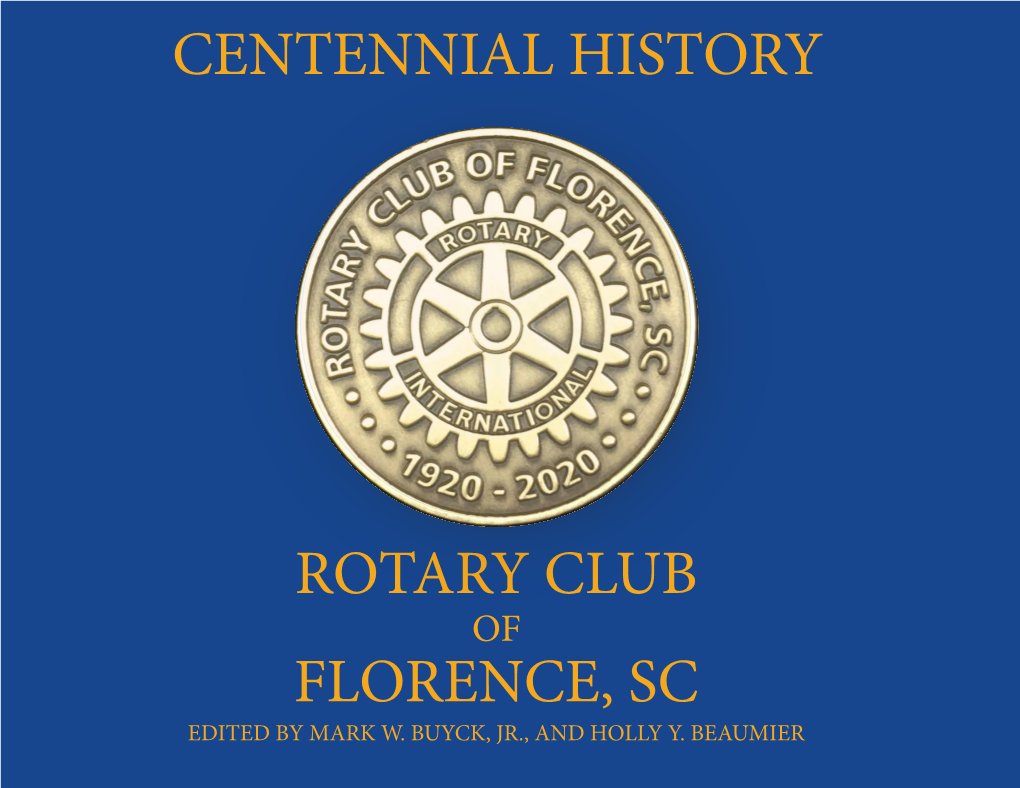 Centennial History Rotary Club Florence, Sc