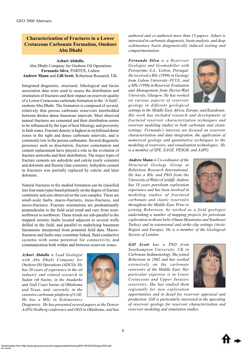 Characterization of Fractures in a Lower Cretaceous Carbonate Formation, Onshore Abu Dhabi