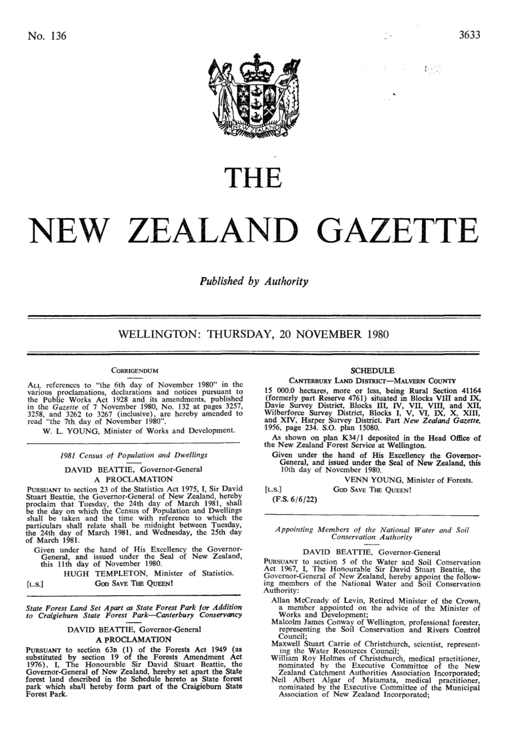 New Zealand Gazette