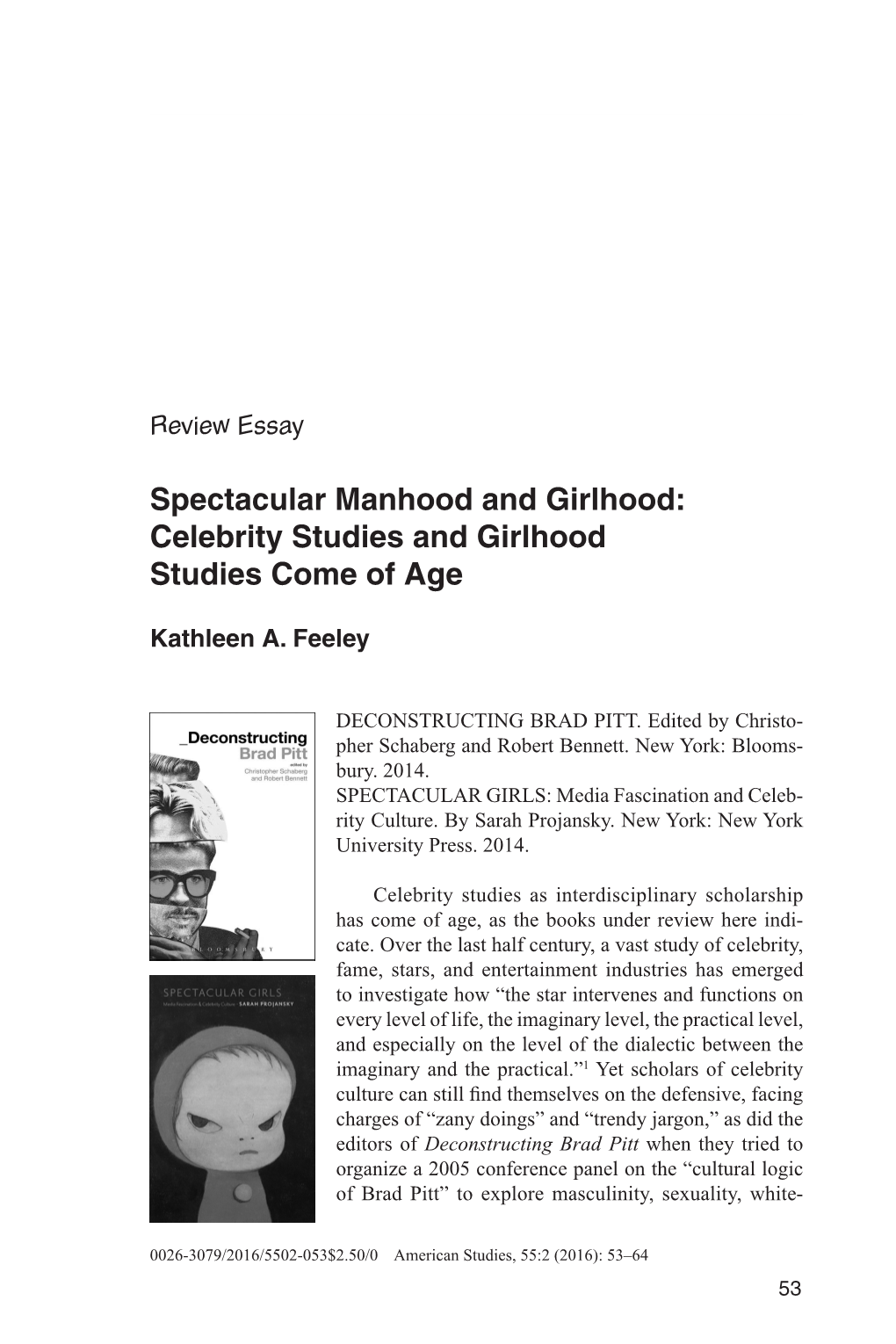 Celebrity Studies and Girlhood Studies Come of Age