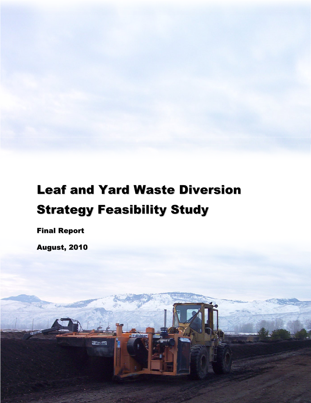 Leaf and Yard Waste Diversion Strategy Feasibility Study