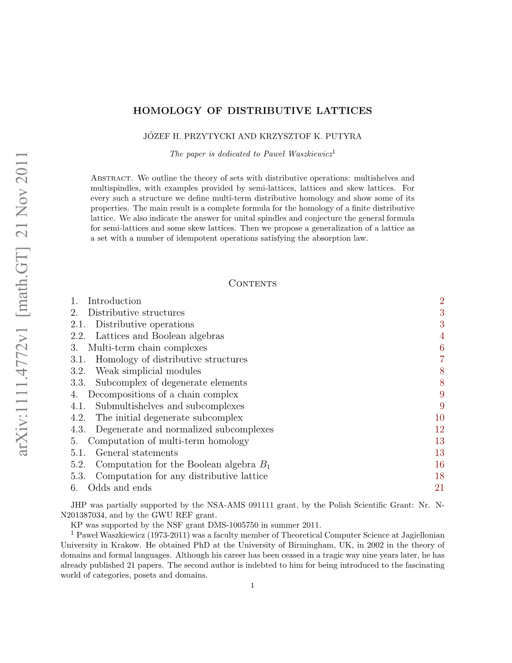 Homology of Distributive Lattices, Into Homology of a Point, Reduced Initially Degenerate Homology, and a Reduced Initially Normalized Part