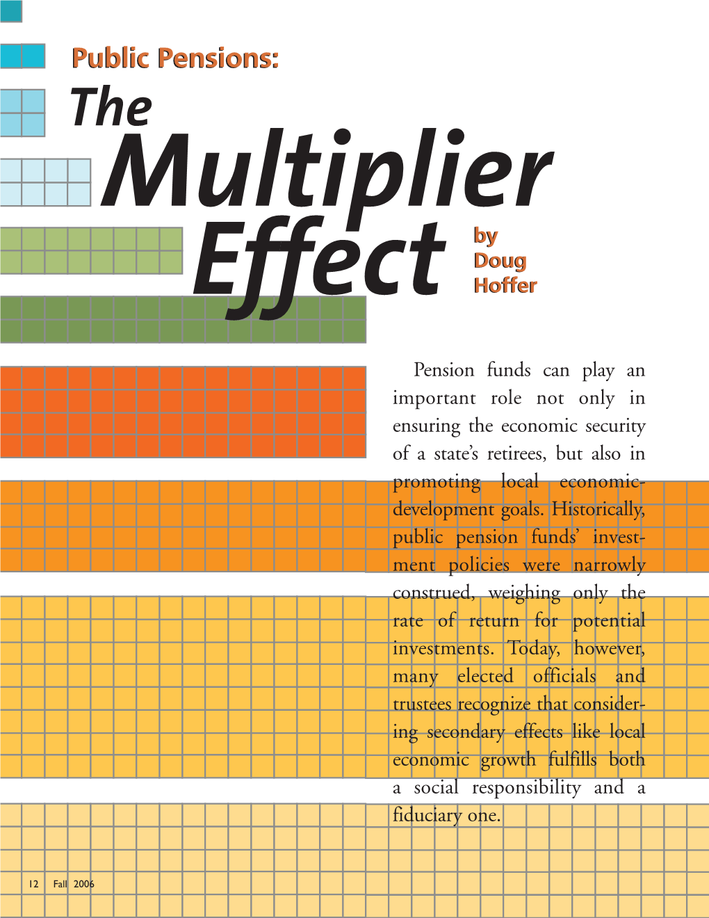 Public Pensions: the Multiplier by Doug Effect Hofferhoffer