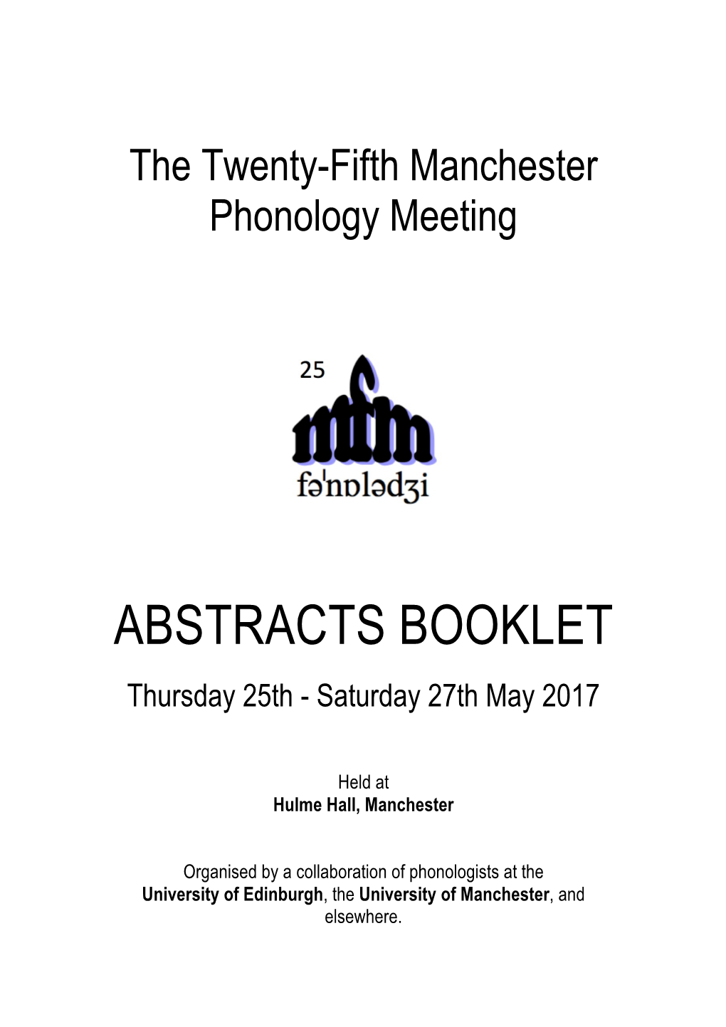 25Mfm Abstracts Booklet