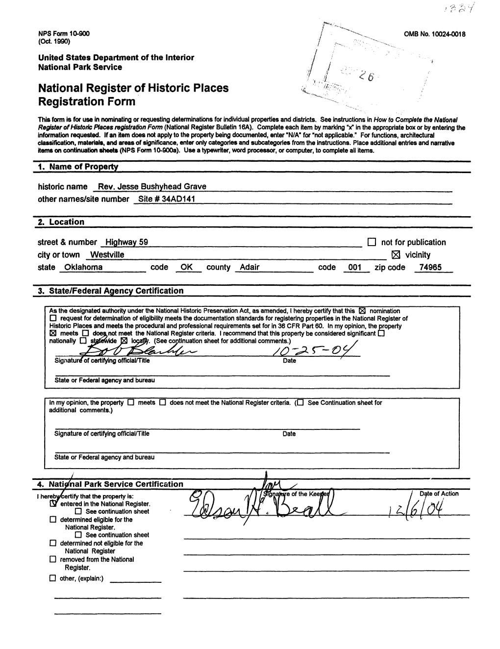 O-^T~-Oy Signatur/Of Certifying Official/Title Date 7