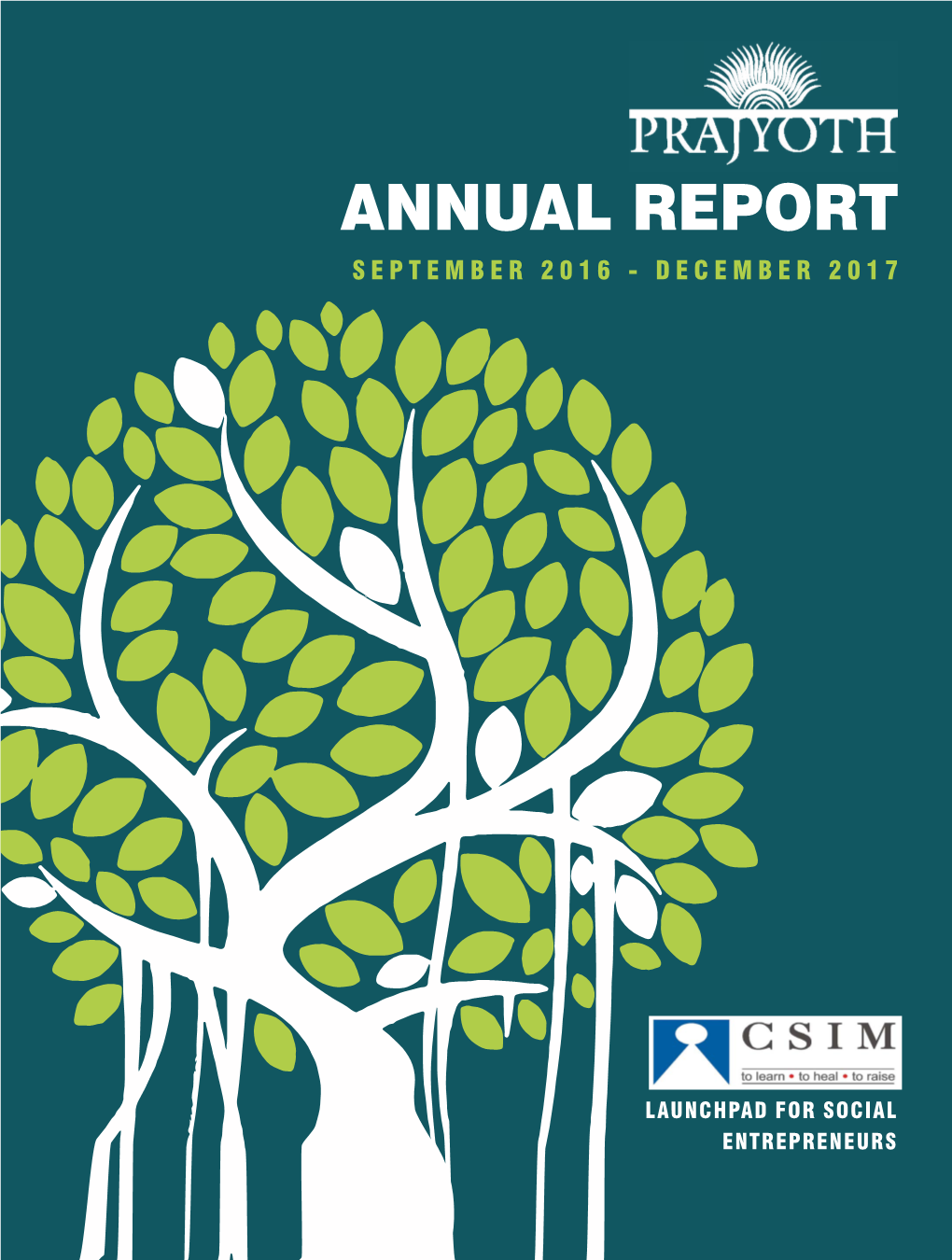 ANNUAL REPORT September 2016 - December 2017