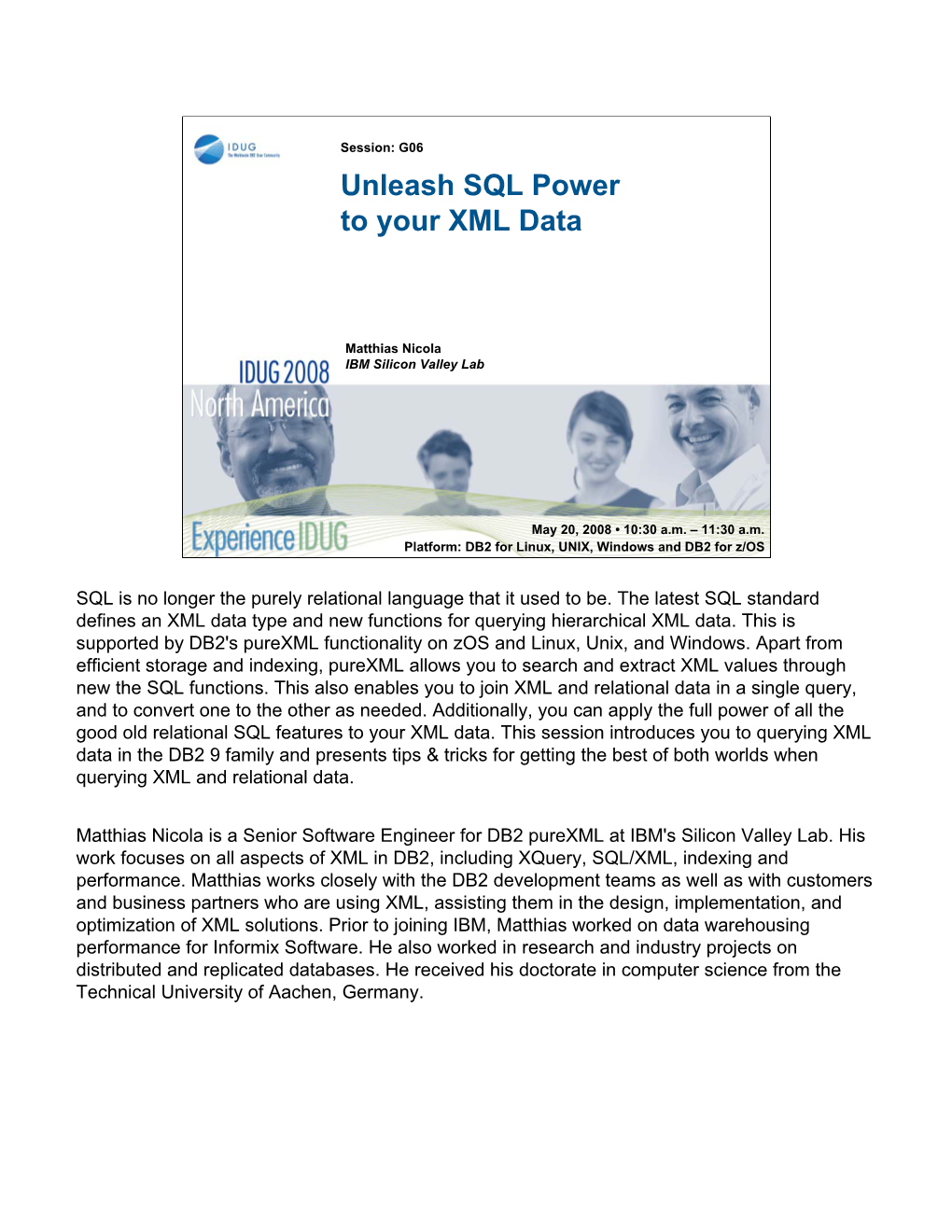 Unleash SQL Power to Your XML Data