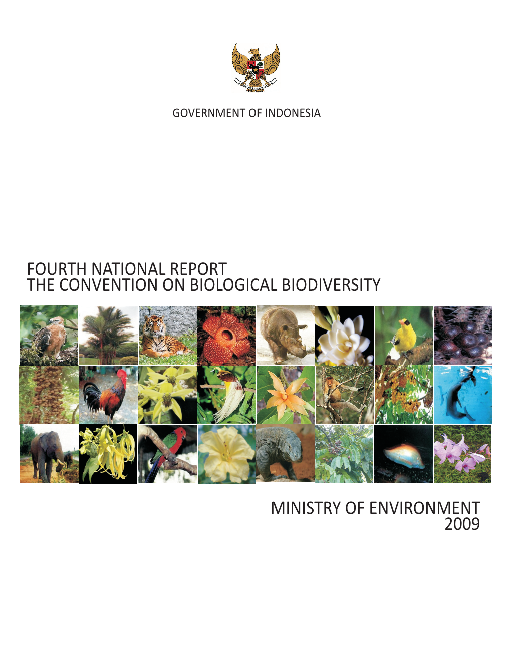 Fourth National Report the Convention on Biological Biodiversity Ministry Of