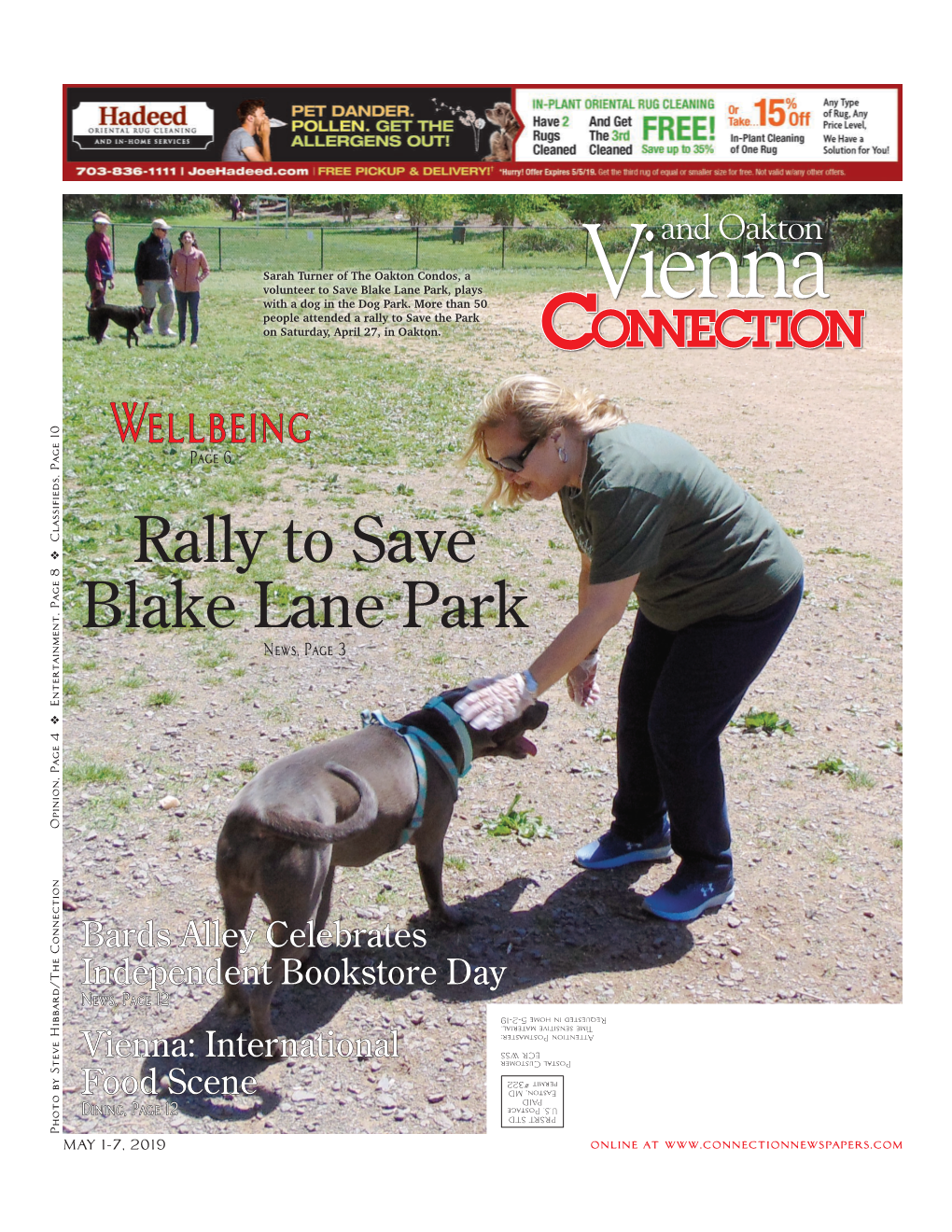 Rally to Save Blake Lane Park News, Page 3 Classifieds, Page 10 Opinion, Page 4 V Entertainment, 8 Classifieds