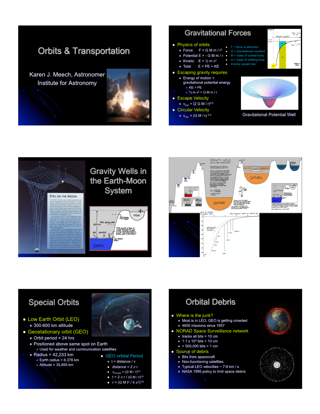 Orbits & Transportation