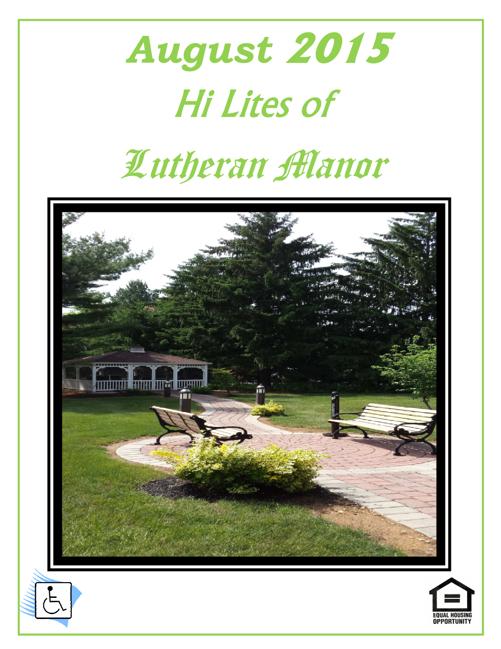 August 2015 Hi Lites of Lutheran Manor