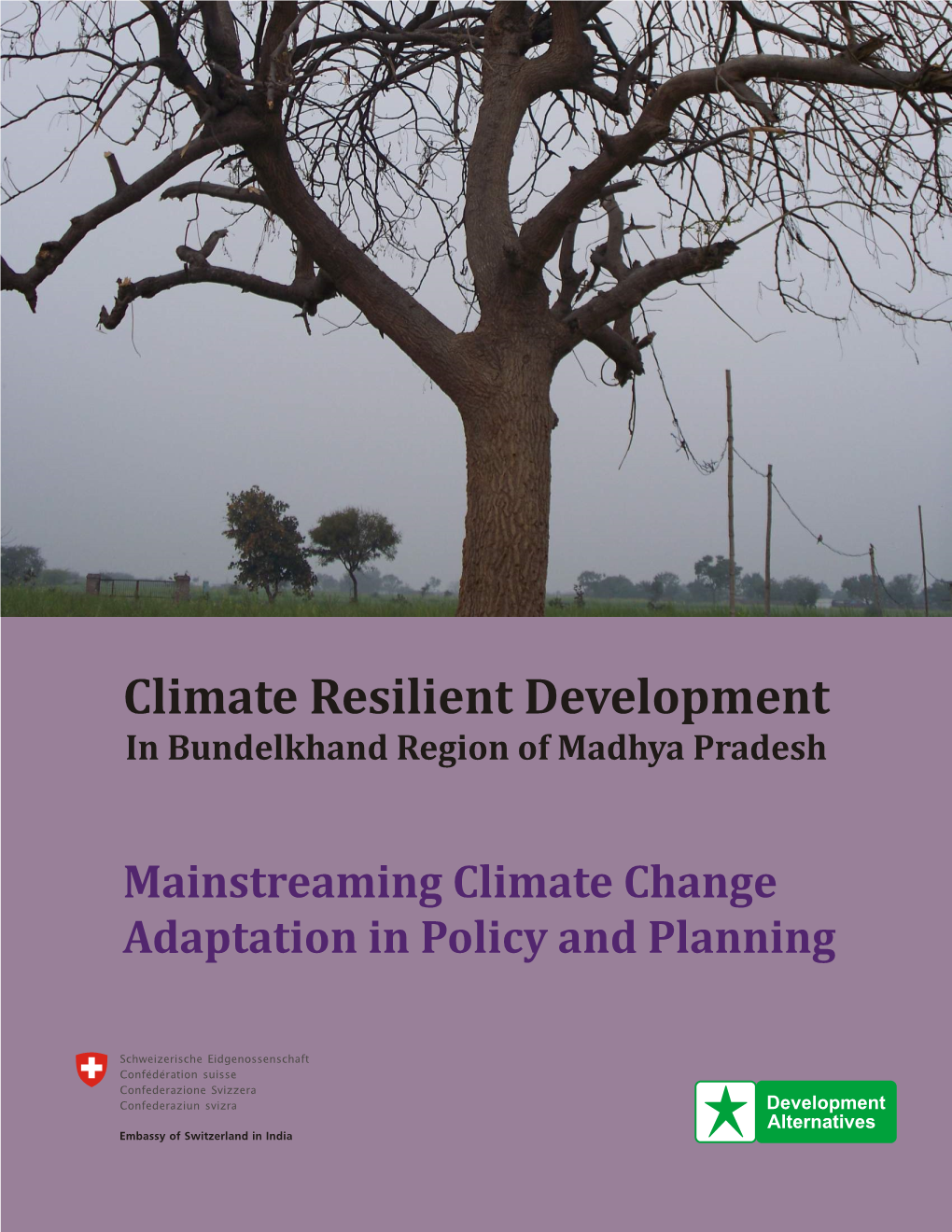 Climate Resilient Development in Bundelkhand Region of MP