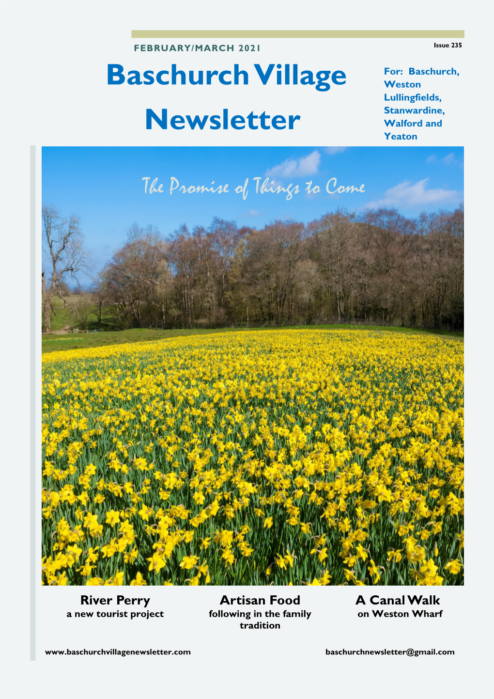 Baschurch Village Newsletter the Promise of Things to Come