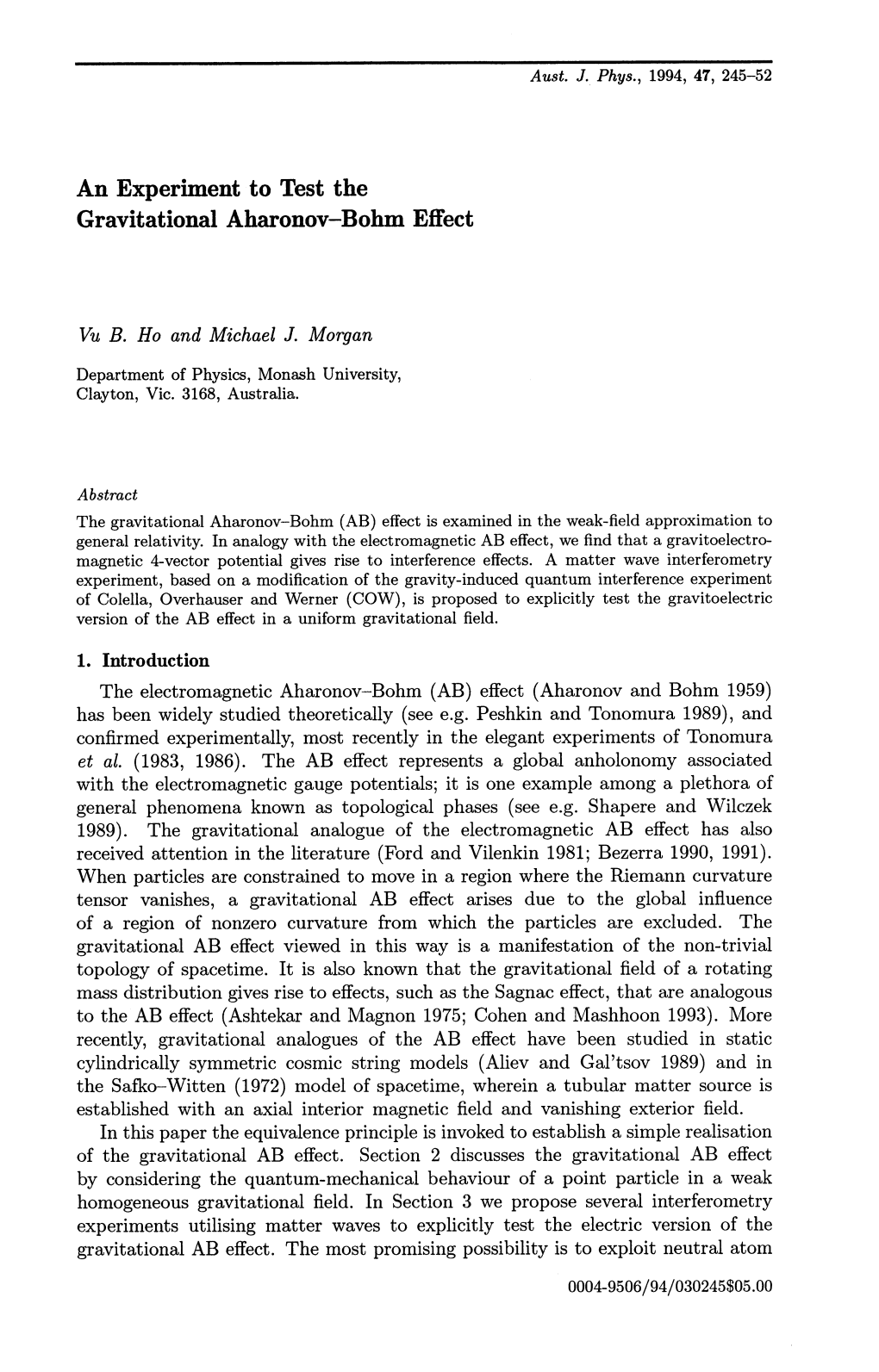 An Experiment to Test the Gravitational Aharonov-Bohm Effect