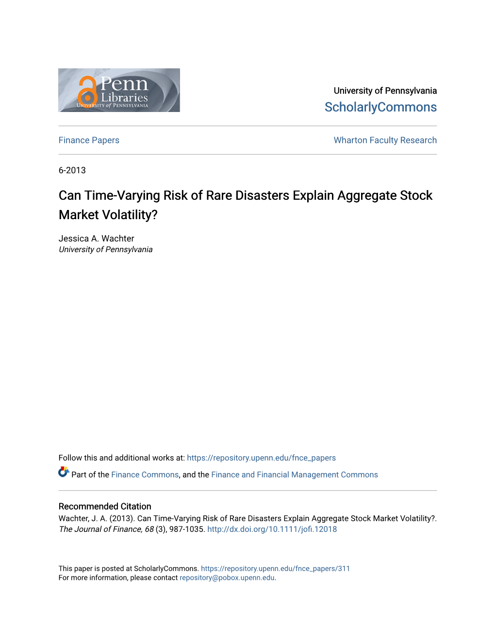 Can Time-Varying Risk of Rare Disasters Explain Aggregate Stock Market Volatility?