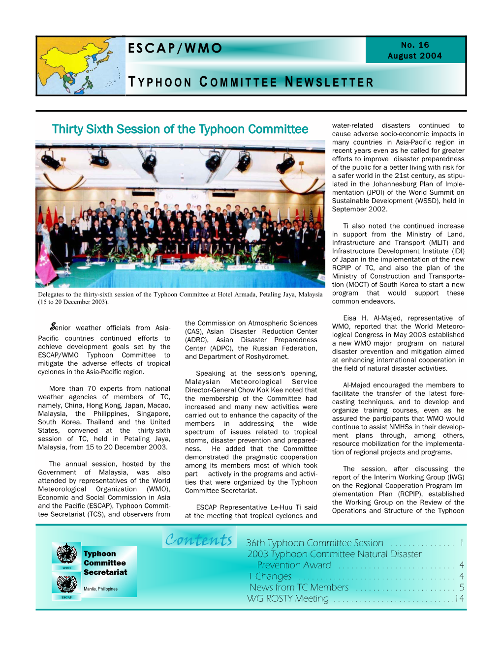 Typhoon Committee Newsletter No