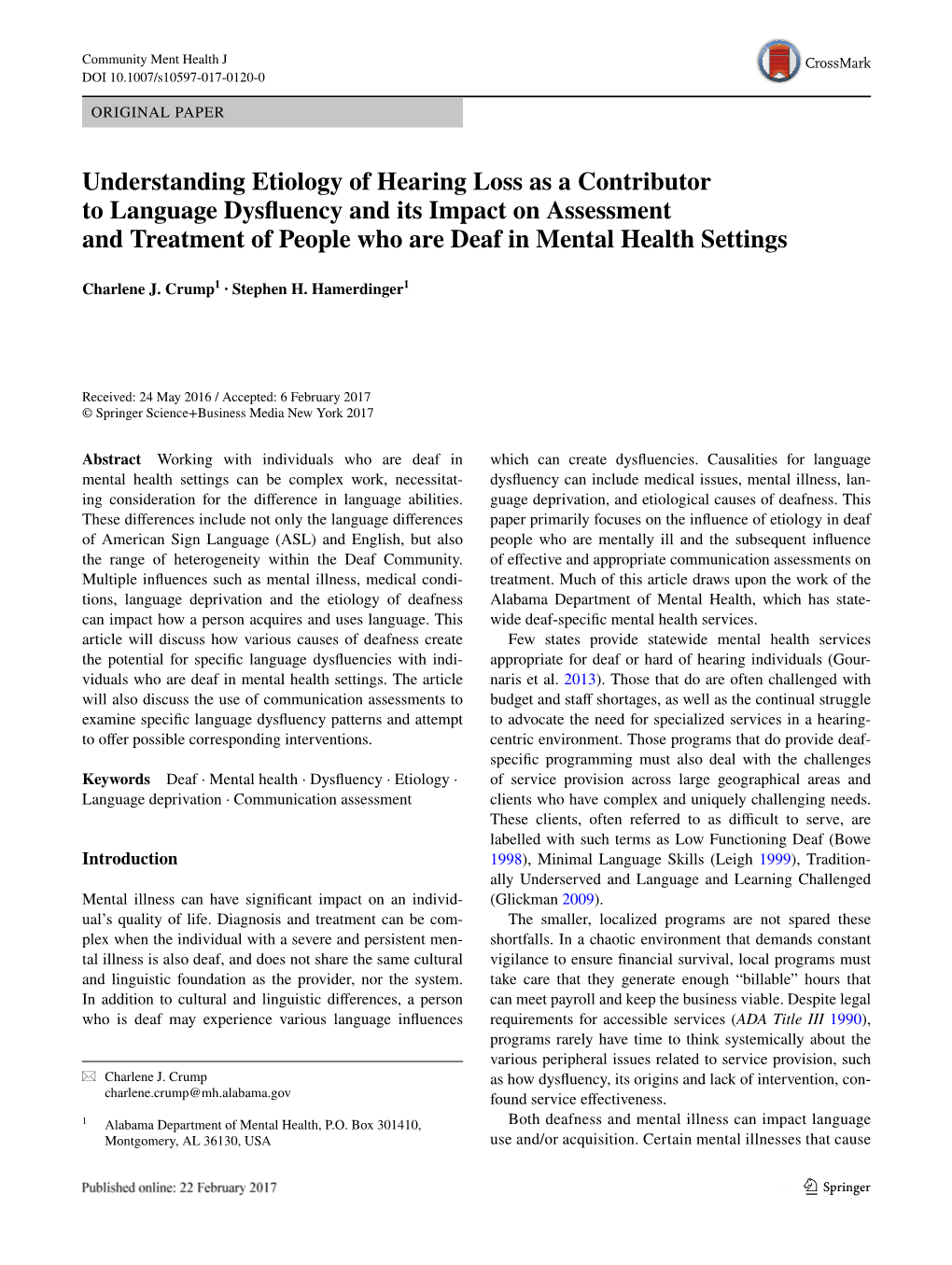 Understanding Etiology of Hearing Loss As a Contributor to Language