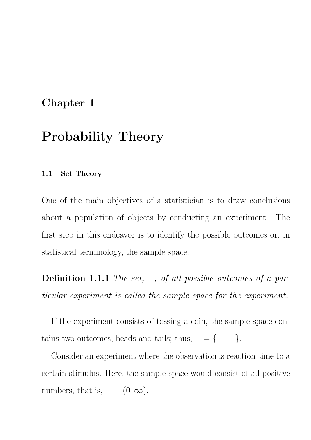 Probability Theory