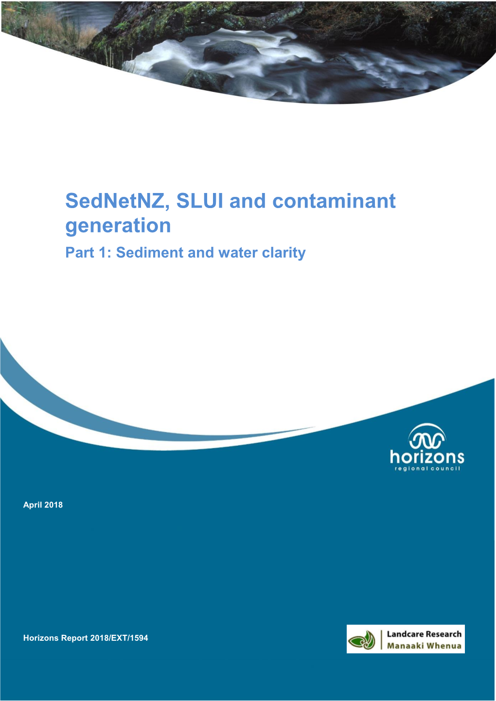 Sednetnz, SLUI and Contaminant Generation