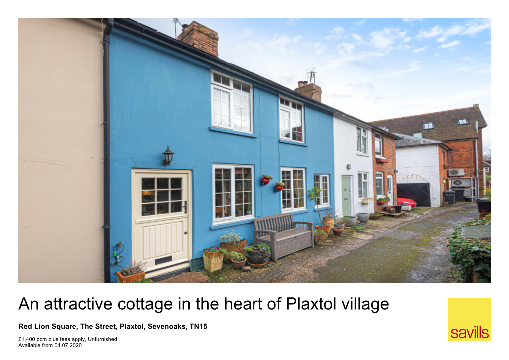 An Attractive Cottage in the Heart of Plaxtol Village