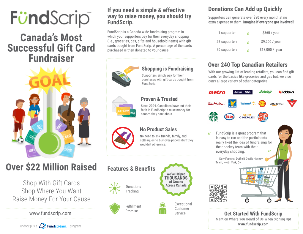 Canada's Most Successful Gift Card Fundraiser