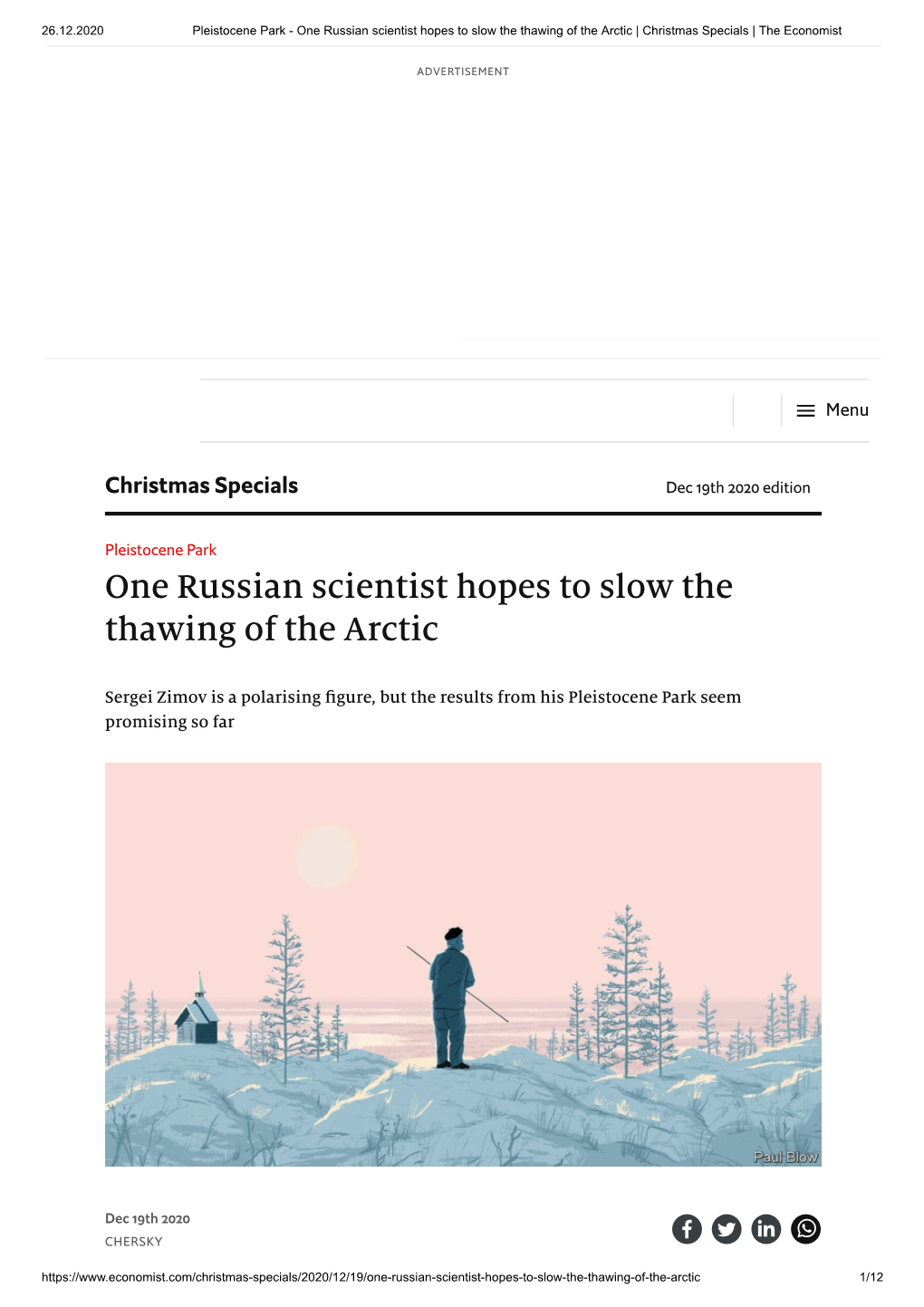 One Russian Scientist Hopes to Slow the Thawing of the Arctic | Christmas Specials | the Economist