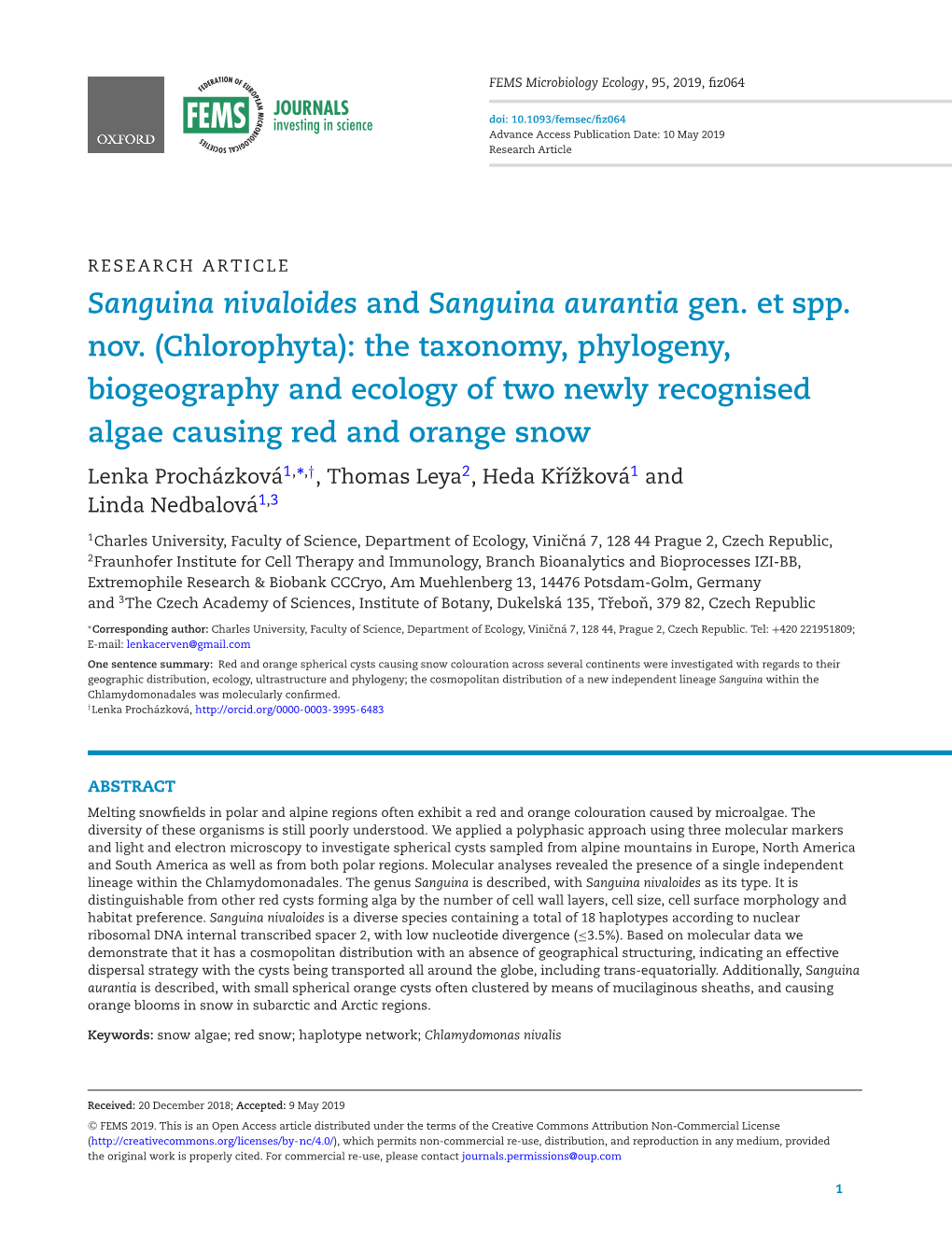 The Taxonomy, Phylogeny, Biogeography and Ecology Of