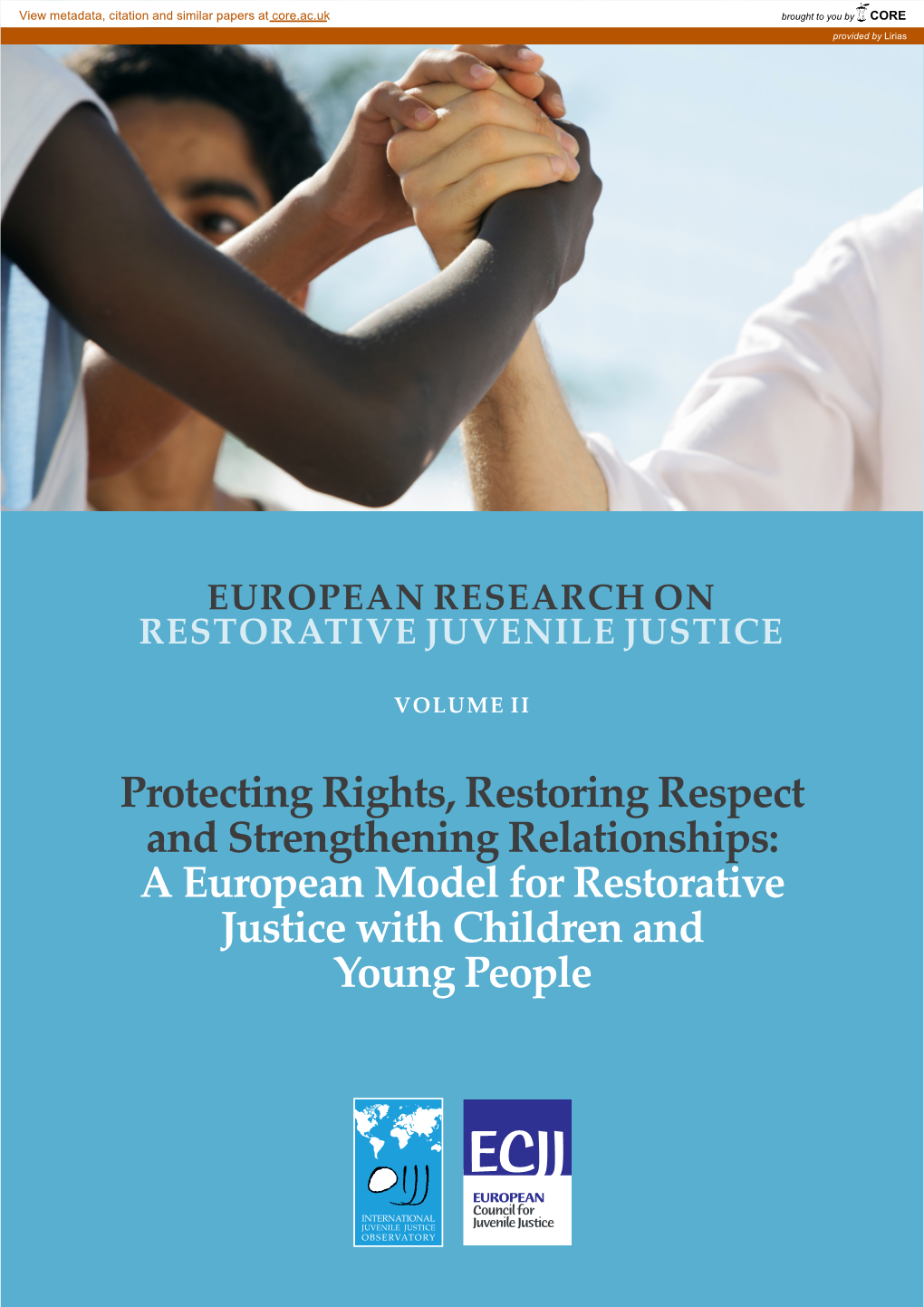 A European Model for Restorative Justice with Children and Young People