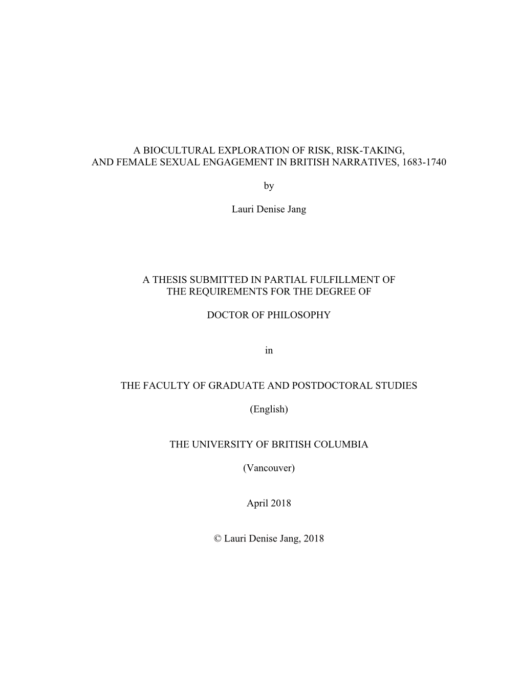 Lauri Jang's Dissertation Final