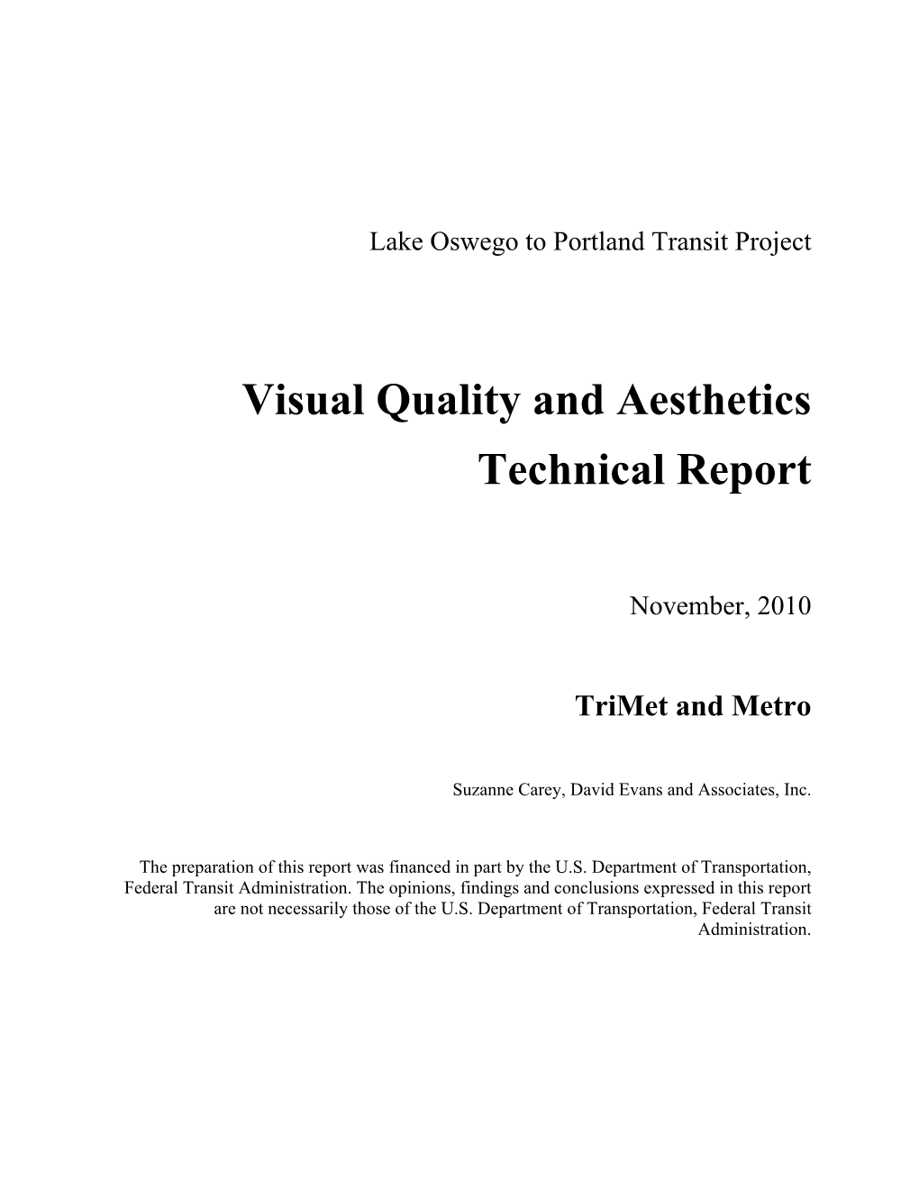 Visual Quality and Aesthetics Technical Report