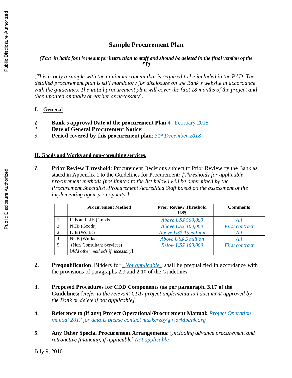 World Bank Document