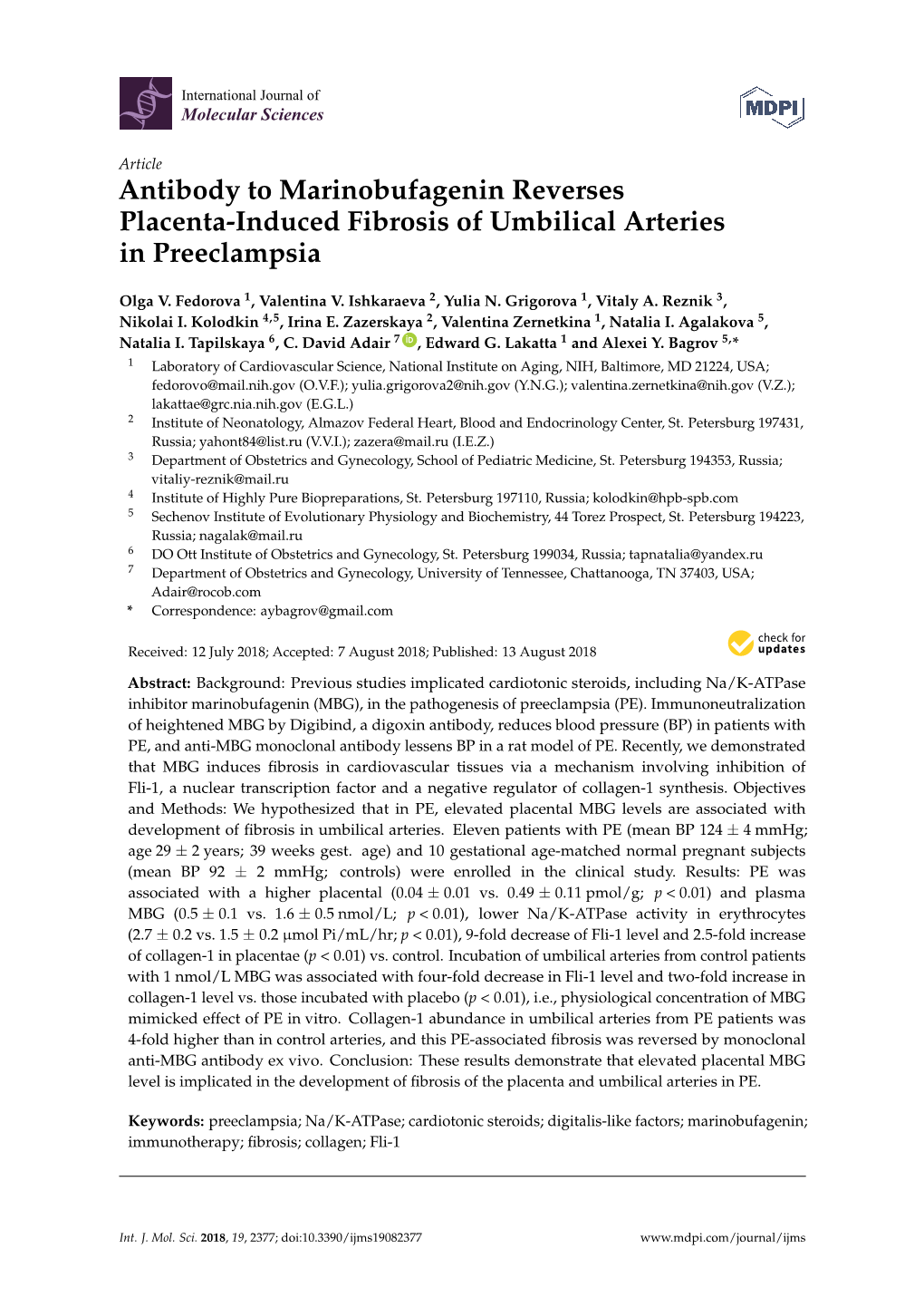 Antibody to Marinobufagenin Reverses Placenta-Induced Fibrosis of Umbilical Arteries in Preeclampsia