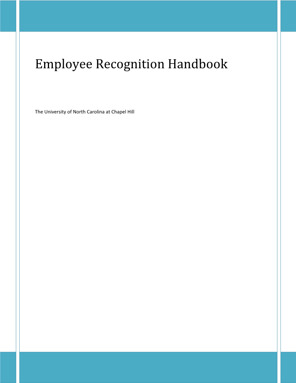 Employee Recognition Handbook