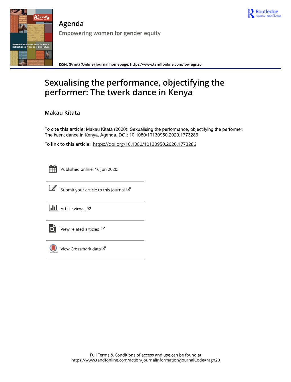The Twerk Dance in Kenya