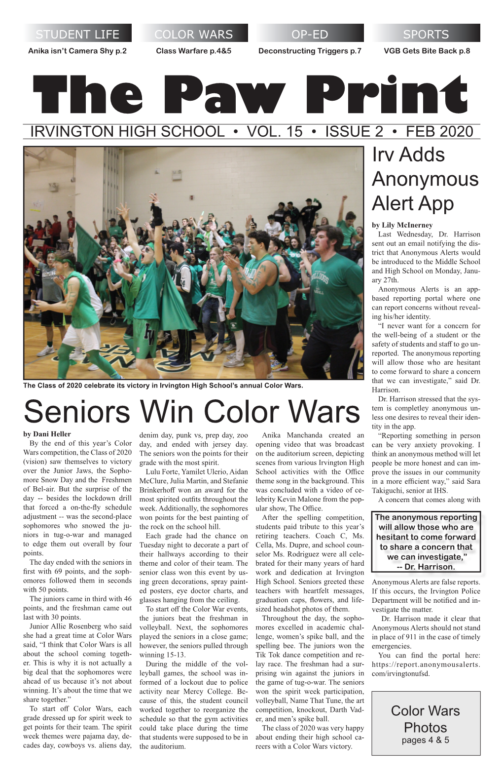 Seniors Win Color Wars Tity in the App