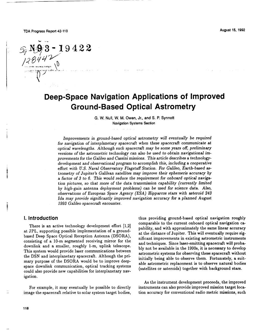 Deep-Space Navigation Applications of Improved Ground-Based Optical Astrometry
