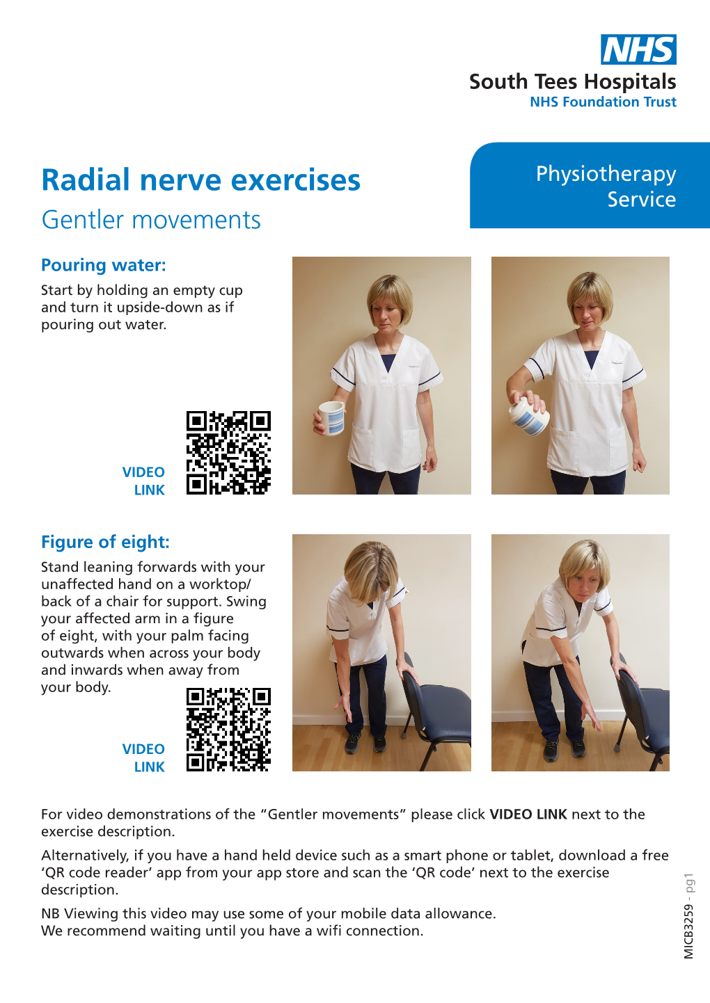 Radial Nerve Exercises Physiotherapy Service Gentler Movements