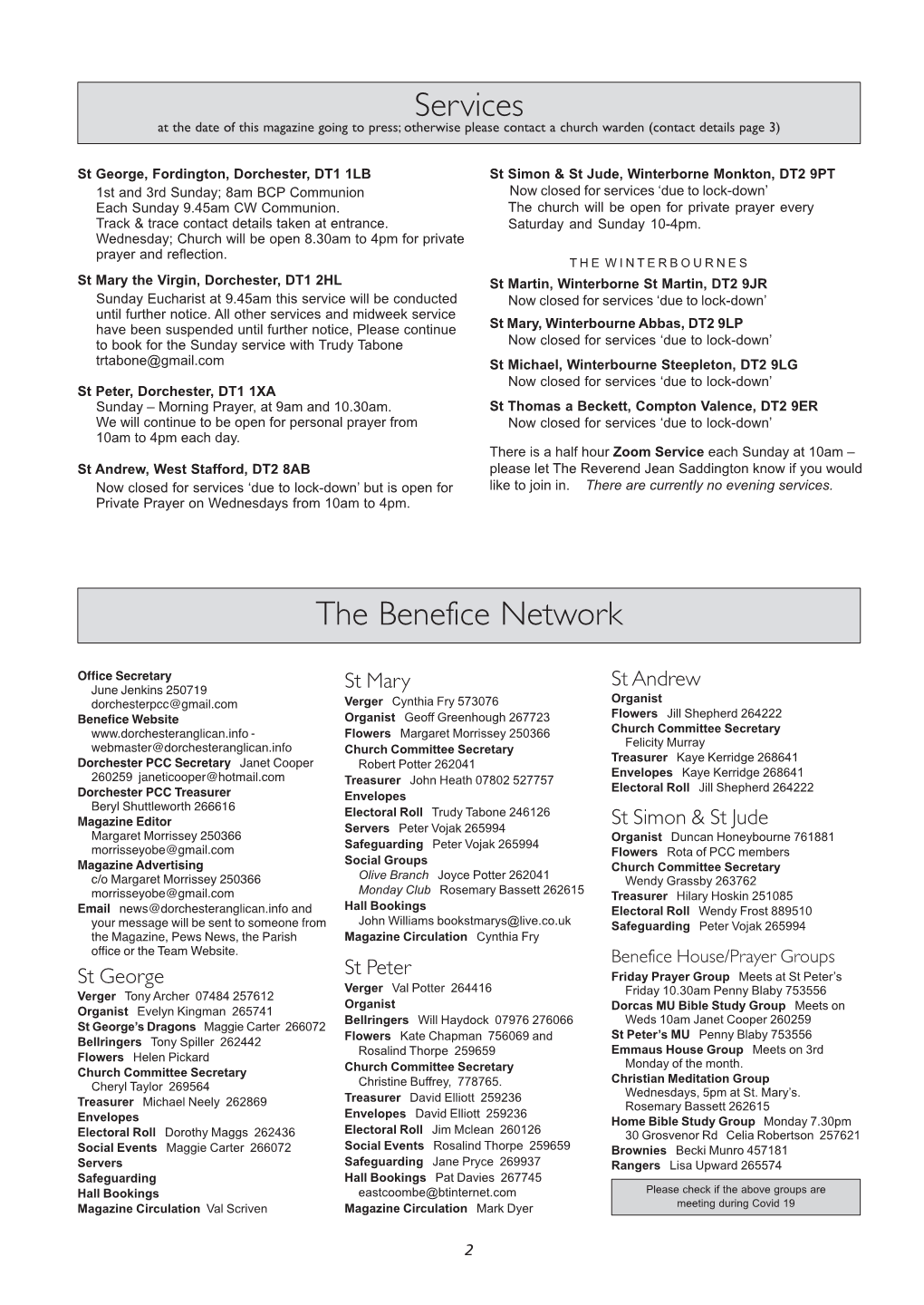 The Benefice Network Services