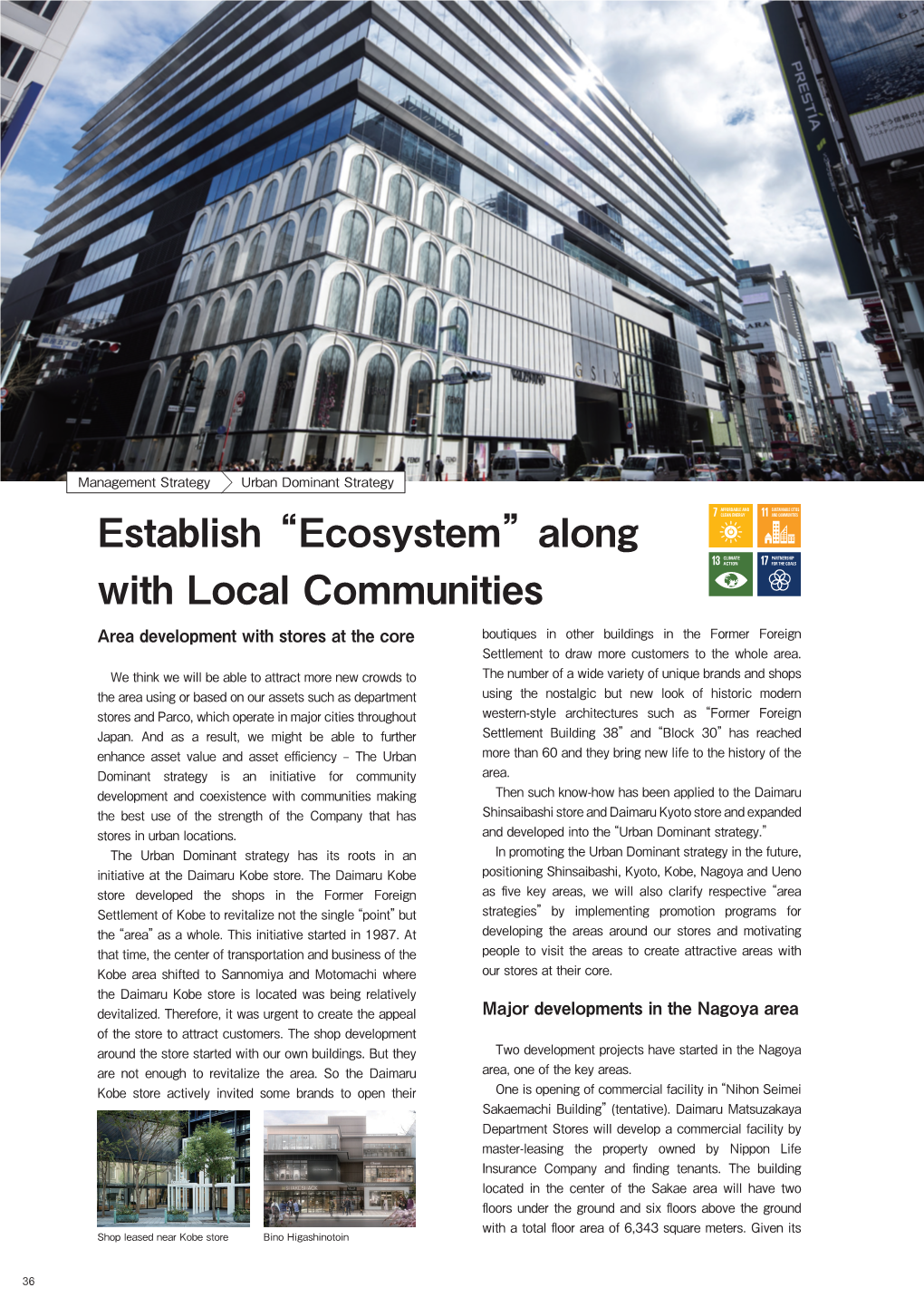 Establish “Ecosystem”Along with Local Communities