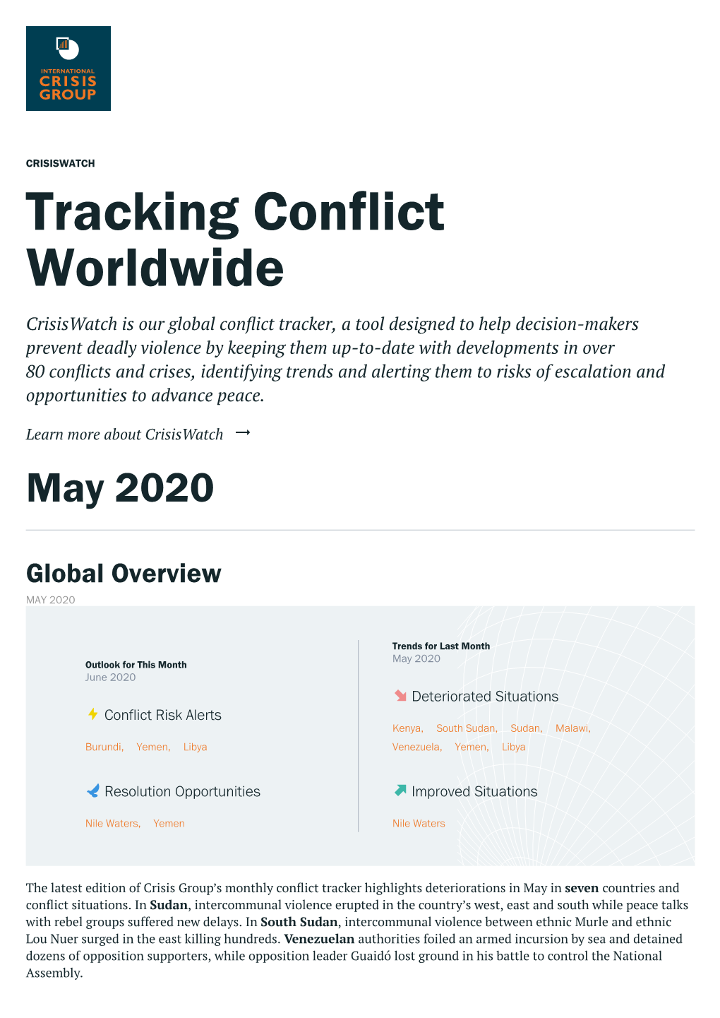 Tracking Conflict Worldwide