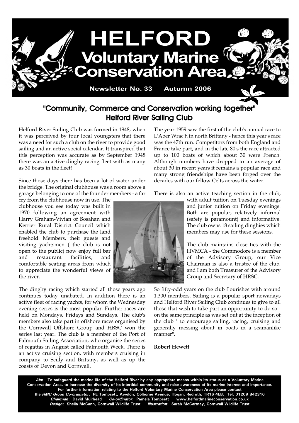 HELFORD Voluntary Marine Conservation Area Newsletter No. 33 Autumn 2006