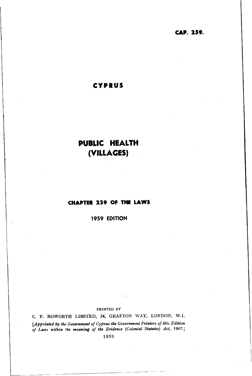 Public Health (Villages)