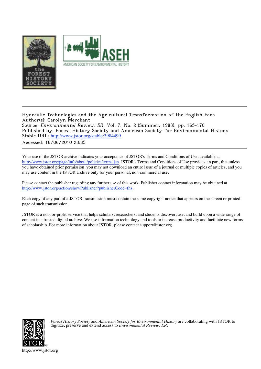 Hydraulic Technologies and the Agricultural Transformation of The